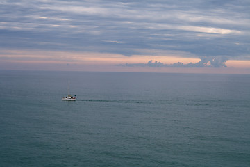 Image showing Yacht at sea.