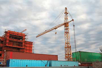 Image showing Construction crane.