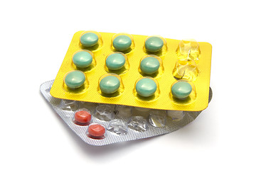 Image showing Colorful pills