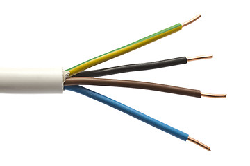 Image showing Colorful cables 