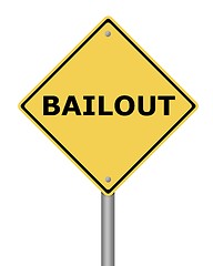 Image showing Warning Sign Bailout