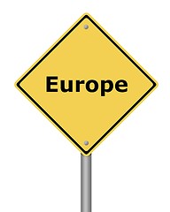 Image showing Warning Sign Europe