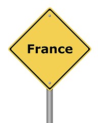 Image showing Warning Sign France