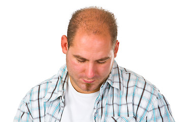 Image showing Sad young man