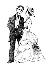 Image showing vintage couple
