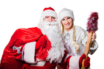 Image showing Russian Christmas characters father Frost and Snow Maiden 