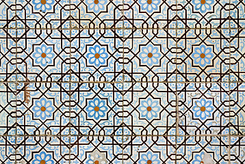 Image showing Portuguese glazed tiles