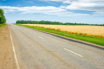 Image showing field and route