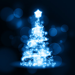 Image showing blue christmas