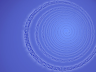 Image showing pi spiral