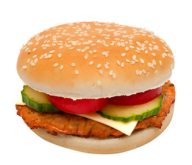 Image showing Turkey Cheeseburger 