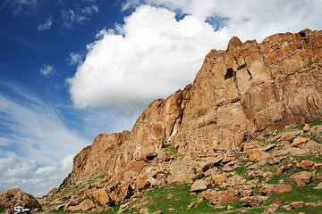 Image showing landscape  with crag, rock 