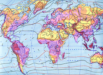 Image showing Climate map of the world