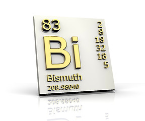 Image showing Bismuth form Periodic Table of Elements 