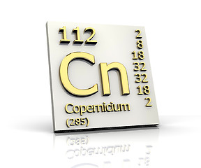 Image showing Copernicium Periodic Table of Elements