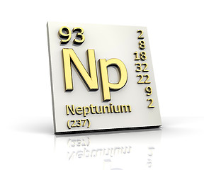 Image showing Neptunium form Periodic Table of Elements 