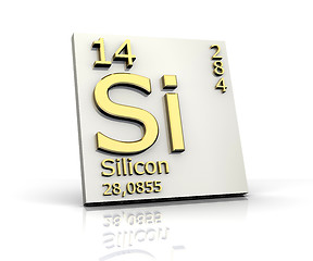 Image showing Silicon form Periodic Table of Elements 