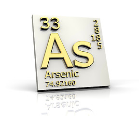 Image showing Arsenic form Periodic Table of Elements 