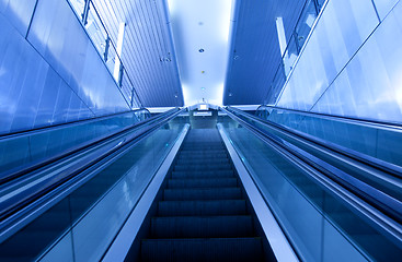 Image showing escalators