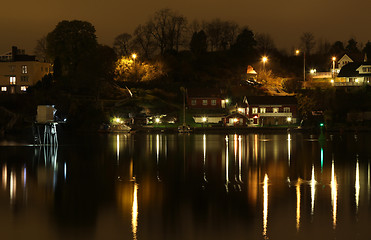 Image showing Ligthouse in the night.