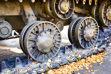 Image showing Tank wheels