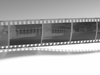 Image showing b&w film strip   