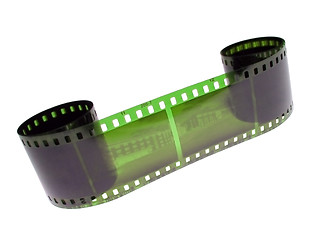 Image showing green photographic filmstrip