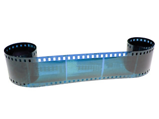 Image showing blue filmstrip