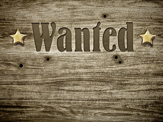 Image showing wanted