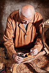 Image showing carpenter at work