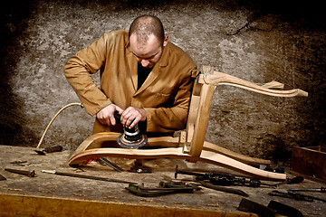 Image showing carpenter at work