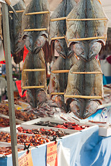 Image showing Fish on street market