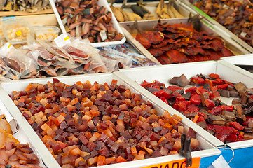 Image showing Fish on street market