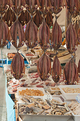 Image showing Fish on street market