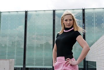 Image showing blonde girl posing