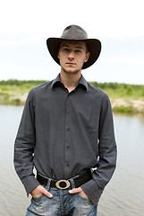 Image showing man in a cowboy hat 