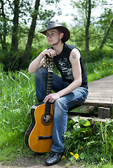 Image showing man with a guitar 