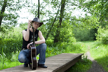 Image showing man with a guitar 