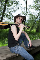 Image showing man with a guitar 