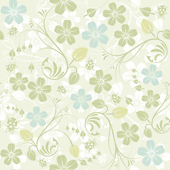 Image showing Flower seamless pattern