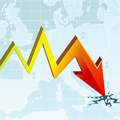 Image showing Economic Crisis Graph