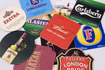 Image showing Beer coasters