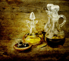 Image showing Cooking Oil And Vinegar