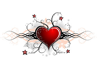Image showing Abstract valentines design, vector