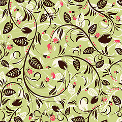 Image showing Flower seamless pattern