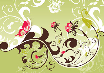 Image showing Floral background