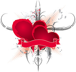 Image showing Abstract valentines frame, vector