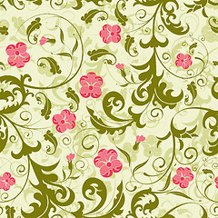 Image showing Floral seamless pattern