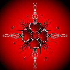 Image showing Abstract valentines background, vector