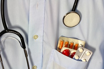 Image showing Medicine and stethoscope 3